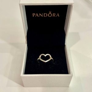 Pandora | Sterling Silver | Open Heart Ring